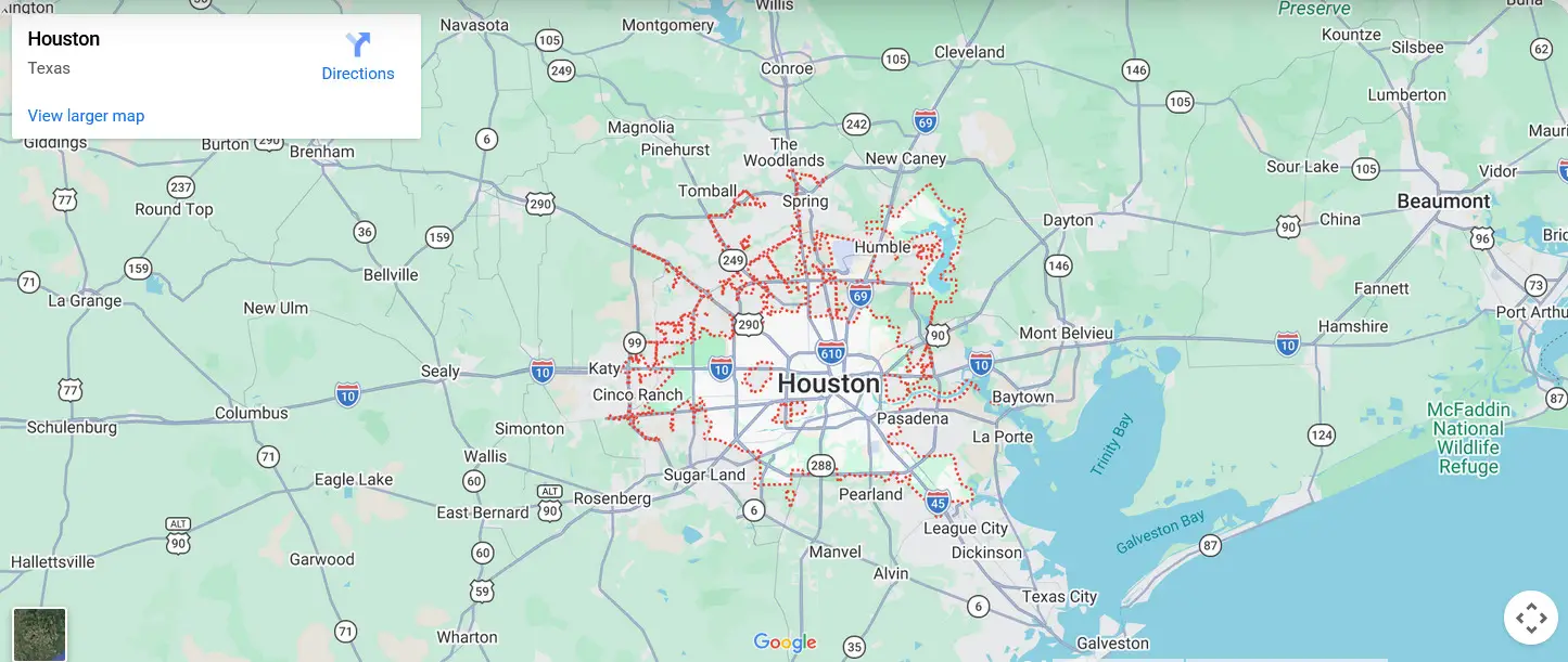 Houston City Map